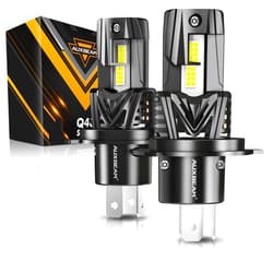 Auxbeam 2024 H4 9003 Fog Light Bulbs, Wireless H4 Powersports Bulbs, 6500K 120W 30000LM 800% Brighter H4 Light Bulbs For UTV ATV Offroad Vehicles, Plug and Play