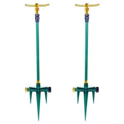 ATDAWN 3-Arm Garden Sprinkler, High-Rise Lawn Sprinkler, 360 Degree Rotation Garden Water Sprinklers, Lawn Irrigation System, Gardening Watering System, Large Area Coverage
