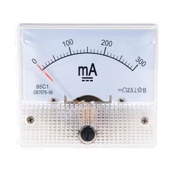 YXQ 0-300mA Analog Current Panel 85C1 Amp Ammeter Gauge Meter 2.5 Accuracy for Auto Circuit Measurement Tester (DC 300mA)