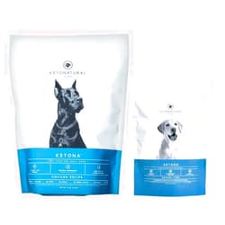 Ketona Chicken Recipe Dry Dog Food (4.2lb) and Chicken Liver Dog Treats Bundle, High Protein and Low Carb, The Nutrition of a Raw Diet with The Cost and Convenience of a Kibble
