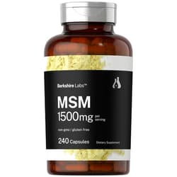 Horbäach MSM Capsules 1500mg | 240 Count | Non-GMO, Gluten Free Supplement | Berkshire Labs