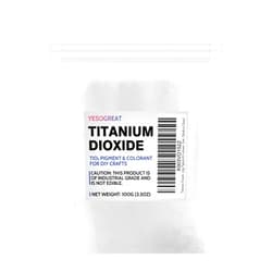 Yesogreat 3.5oz Titanium Dioxide, TiO2 Pure Titanium Dioxide for Soap Making, Whitening Colorant for Crafts Paints, Titanium Dioxide Powder Resealable Pouch