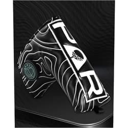 BIG TEETH Golf Blade Putter Cover Headcover Club Protector Par Putter Head Covers Magnetic Bar Closure for Scotty Cameron Taylormade Odyssey Golf Course Texture Pattern