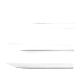 California Design Den Striped Sheets, 500 Thread Count 100% Cotton Sheets for Queen Size Bed, Cooling Deep Pocket Damask Sheets, Extra Soft Luxury Hotel Quality - Striped White Sheets