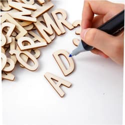 Xhqsulsclac 270 Pieces Wooden Letters 1.3in Crafts Unfinished Wood Letters with Numbers Small Wood Letters DIY Painting Art Home Decor Kids Spelling Learning