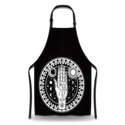 Olikked Funny Chef Apron for Women Occult Symbols Sun Eye Moon Star Fun Aprons for Men for Kitchen Cooking Restaurant BBQ Painting Crafting Gardening 27” (W) x 31” (H), Waterproof Aprons