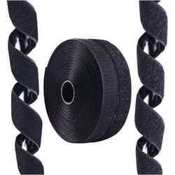 DTOL 1 Inch x 27 Feet Hook and Loop Tape Sticky Back Fastener Roll, Nylon Self Adhesive Heavy Duty Strips Fastener for Home Office School Car and Crafting Organization