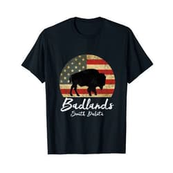 Badlands South Dakota Gift Badlands National Park Retro Vintage South Dakota Hiking Mom T-Shirt