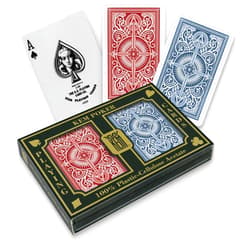 Kem Playing Cards KEM Arrow Red and Blue, Bridge Size- Standard Index Playing Cards (Pack of 2) - 1007086