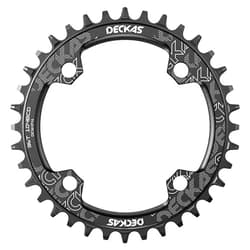 BestPartsCom Round Oval 104BCD 32T 34T 36T 38T 40T 42T 44T 46T 48T 50T 52T Narrow Wide Single Chainring 1X System AL7075 CNC Ultralight Bicycle Bike Chainwheel Chain Ring 8/9/10/11-Speed