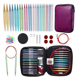 Ruidi 13 Pairs of Interchangeable Circular Knitting Needles Set