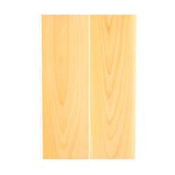 IECAP LLC Bookmatched Boxwood Knife Handle Scales – Knife Handle Materials – Natural Wood Knife Scales for DIY Crafts – Size 3/8 x 1 9/16 x 4 3/4 inches – 1 Pair