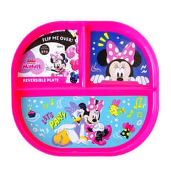 Show-Offs Reversible Character BPA Free Plate - 8 x 7 Inches (Minnie), Medium