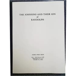 By Jessie (Owen) Shaw (Author) The Johnsons and their kin of Randolph