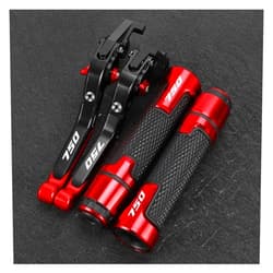 MINGMEISMU Clibrv Motorcycle Grips Adjustable Folding Clutch for Suzuki GSX-R 750 GSXR750 2011-2023 Folding Extendable CNC Moto Adjustable Clutch Brake Levers Handbar Grips(RED)