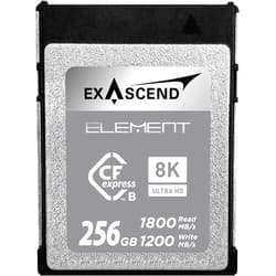 Exascend 256GB / 512GB / 1TB Element CFexpress Card Type-B, Sustained Read 1,800MB/s, Compatible with Canon, Nikon, Panasonic and Other Cameras. (256GB)