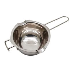EIKS Boiler Pot Melting Bowl with SUS304 Stainless Steel for Melting Chocolate Candy Cheese Butter and Candle Wax Making, Capacity 400ML/13oz