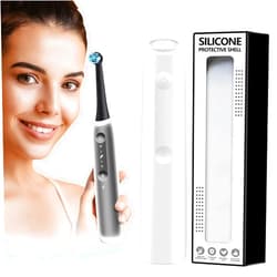 Z-VAPRESS Silicone Case for iO Series Electric Toothbrush, Full Body Protection, Eco-Friendly Dustproof Cover, Scratch-Free - Protect Your iO Series Handle Transparent