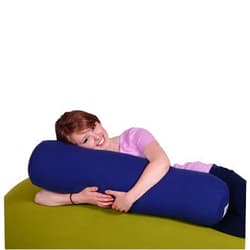 Yogibo Buddy Roll Long Body Pillow for Adults for Back, Lumbar, Neck Support, Headrest, Side Sleeper, Maternity, Nursing, Pregnancy for Sleeping, Micro-Bead Filling, Blue