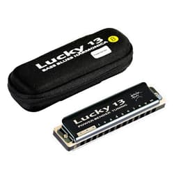 East top Lucky 13 Bass Plus Blues Harmonica 13 Holes Diatonic Harp Mouth Organ Professional Musical Instruments PowerBender B key for Adults