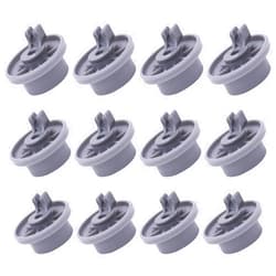 BlueStars (2024 Update) 165314 Dishwasher Lower Rack Wheel - Compatible with Bosch & Kenmore Dishwashers - Replaces 420198 423232 AP2802428 PS8697067 - Easy to Install - PACK OF 12