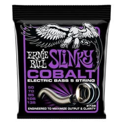 Ernie Ball Power Slinky Cobalt 5-String Electric Bass Strings 50-135 Gauge