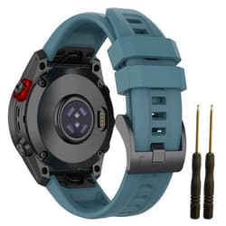 VINIUSIKI for Fenix 7X Band 26mm Fenix 6X Fenix 5X Quickfit Watch Bands,Sport Silicone Wristband for Garmin Tactix 7 Pro/Enduro 2/Descent Mk2i/Tactix Charlie/Fenix 5X Plus/6X pro Smartwatch Band