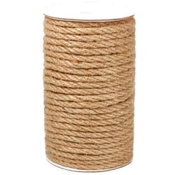 Vivifying 6mm Jute Rope, 98 Feet Strong Natural Jute Twine for Crafts, Cat Scratching Post, Garden Plants, Bundling and Hanging (Brown)