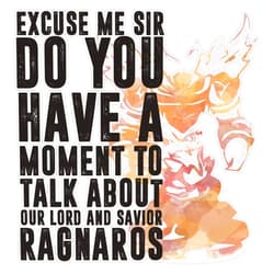 EMC Graphics Ragnaros-Game Wordart Vinyl Waterproof Sticker Decal Car Laptop Wall Window Bumper Sticker 5