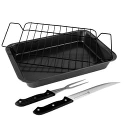 Gibson Soho Lounge Gibson Home Reilly Roaster Set, 1, Black