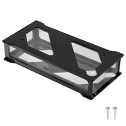 CaSZLUTION Docking Station Mounting Stand Compatible with Dell WD19 Series Dock, Wall Mount and Under Desk Mount Acrylic Holder for Dell WD19, WD19S, WD19DC, WD19DCS, WD19TB, WD19TBS, WD22TB4 Dock