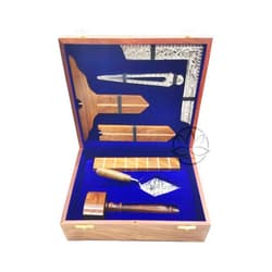 Lotus International Premium Masonic Toolset Wooden Plumb Square Compass and Rule Handcrafted Large Wooden Masonic Working Tools Set