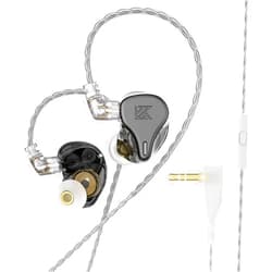 G.K KZ DQ6 Wired Earbuds in Ear Earphones Monitor, HiFi Stereo Sound Headphone, Noise Isolating IEM Wired Earphones with Detachable Cable, 3.5mm Jack (Gray, no Mic)