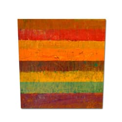 Trademark Fine Art Orange Line by Michelle Calkins, 14x14-Inch Canvas Wall Art
