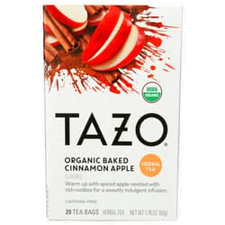 Tazo Herbal Tea Bags, Organic Baked Cinnamon Apple 20 ea (Pack of 2)