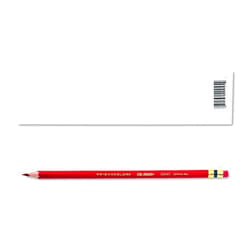 Prismacolor Col-Erase Pencil with Eraser, Carmine Red Lead/Barrel, 12-Count