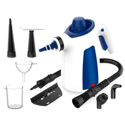 Logkern Handheld Pressurized Steam Cleaner with 9 PCS Accessories, Multi-Surface Steamer for Cleaning with Safety Lock, 350ML Large Water Tank Upholstery Grout Steam Cleaner for Home, Car, Floor and Furniture