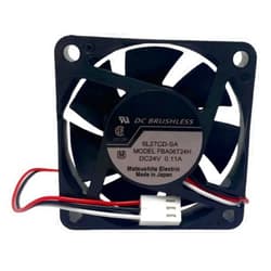 Lucidy Leah FBA06T24H Fan 6CM for 24V 0.11A 6015 60X60X15MM 3-Wire Cooling Fan