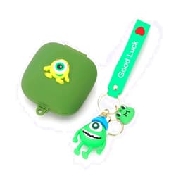 Suublg Fit Designed for Powerbeats Pro Earphone, Suublg Beats Powerbeats Pro Cartoon Silicone Headphones Case Cover and Cute Doll Keychain Full Body Anti-Lost Lanyard