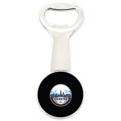 R and R Imports Leicester United Kingdom Souvenir Destination Magnetic Bottle Opener 2-Pack