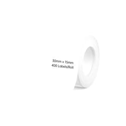 DETONGER White Blank Label Maker Tape 1.18''x0.59''(30x15mm), Printer Sticker Paper with Self-Adhesive for DP26/DP23S/DP30S Label Maker, 1 Rolll of 400 Sheets