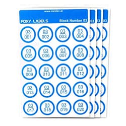 Caretec Extra Labels for Foxy Reader Talking Label Reader - Set 3 - 240 Labels