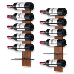 CBYJK Wine Rack Wall Mounted, Wall Wine Rack for 12 Wine Bottles, Wood Wine Racks for Wall, Wall Mounted Wine Rack for Bar, Cellars, Kitchen, Dining Room