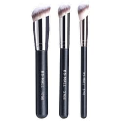 BS-MALL Foundation Brush Concealer Brush Set Synthetic Brush Hair Wooden Handle (Pack of 3)