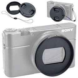 JJC Dedicated Metal Filter Adapter Lens Adapter for Sony ZV-1 II RX100 VII VI RX100M7 RX100M6 for Canon G5X Mark II Installing 52mm UV CPL ND Filter,Includes 52mm Snap-On Lens Cap & Cap Keeper String
