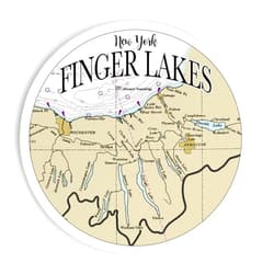 MapMom Finger Lakes NY | 3.5 Inch Wood Magnet Keepsake/Souvenir | High Definition Ink Printed On a Wood Magnet | Perfect Gift for that Perfect Person
