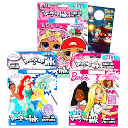 Disney Girls Imagine Ink Coloring Book Super Set - Bundle with 3 Imagine Ink Mess-Free Activity Books Featuring Disney Princess, LOL Surprise, and Barbie Plus More | Imagine Ink Books for Girls