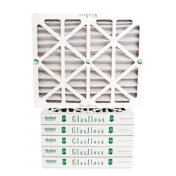 Glasfloss 16x20x2 Pleated Air Filter, ZL Series, MERV 10 - Actual Size: 15 1/2 x 19 1/2 x 1 3/4 (Box of 6)