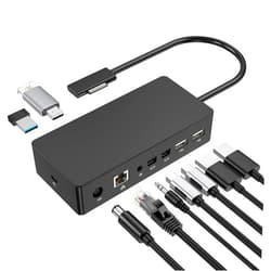 YYletgo Surface Dock, Surface Pro Docking Station with 90W Power Supply Compatible with Surface Pro9/ 8/X/7/6/4/3/2017, Surface Laptop 4/3/2/go, Surface Laptop, Surface Book2,Surface Book,Surface Go