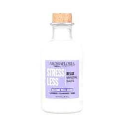 Aromafloria Stress Less Relax Mineral Salts - Soaking Relief for Men & Women - with Aromatherapy Ingredients of Lavender, Chamomile, Sage, & More - Soak & Relax 23 oz Bottle